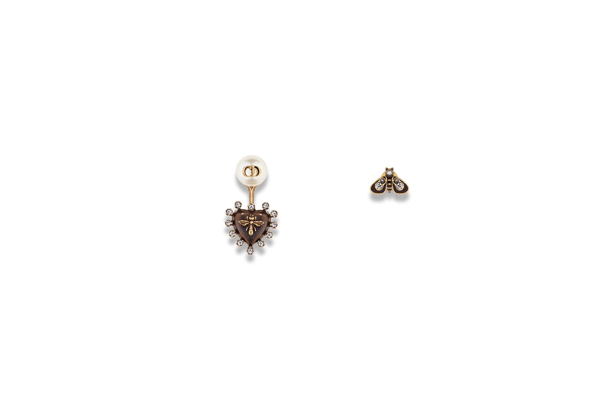Dior Autumn Winter 2017 18 Costume Jewelry Modern Culture Of Another Style A Smaller Stud Ball In The Front With Larger Piece Back To Accentuate Face