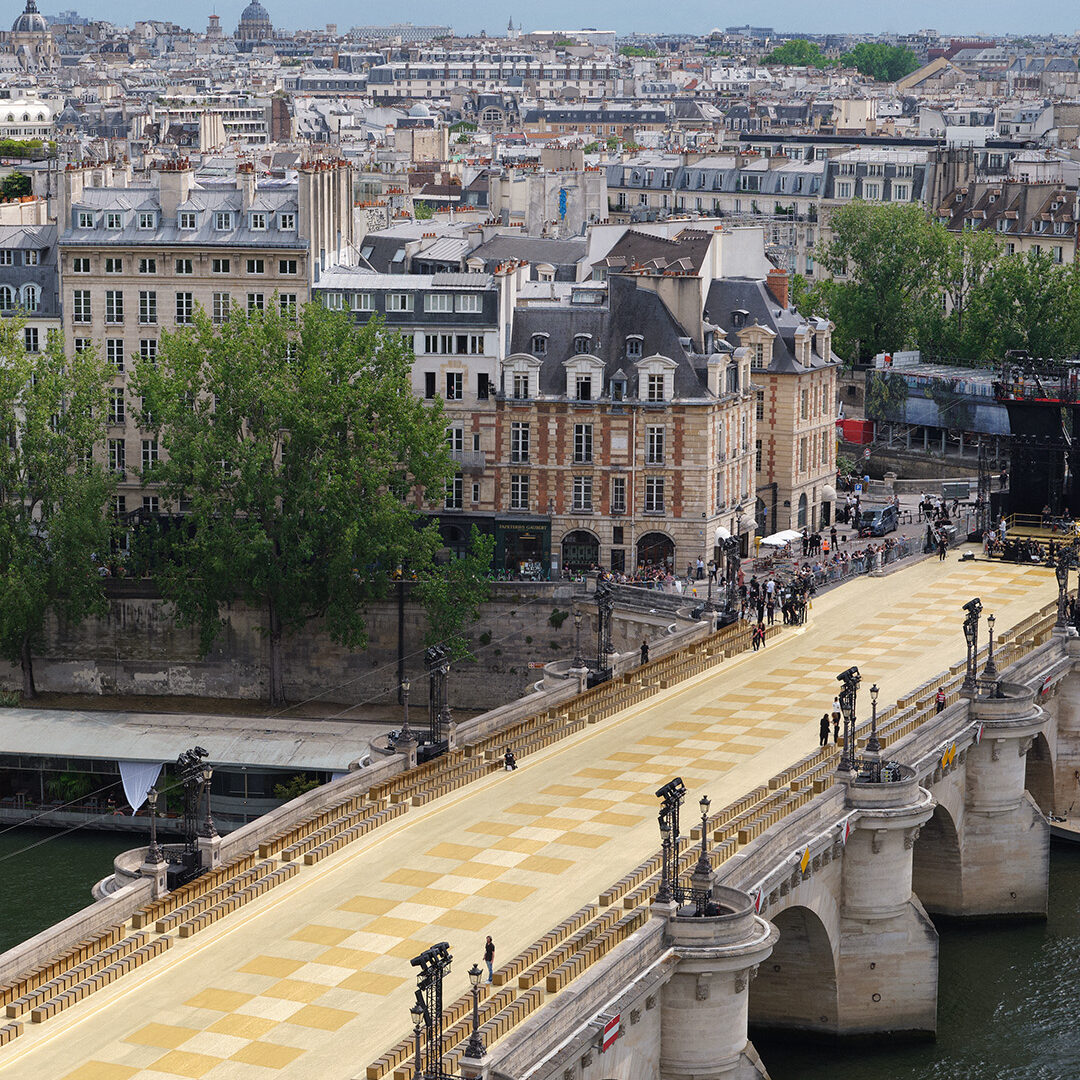 pharrell louis vuitton show bridge